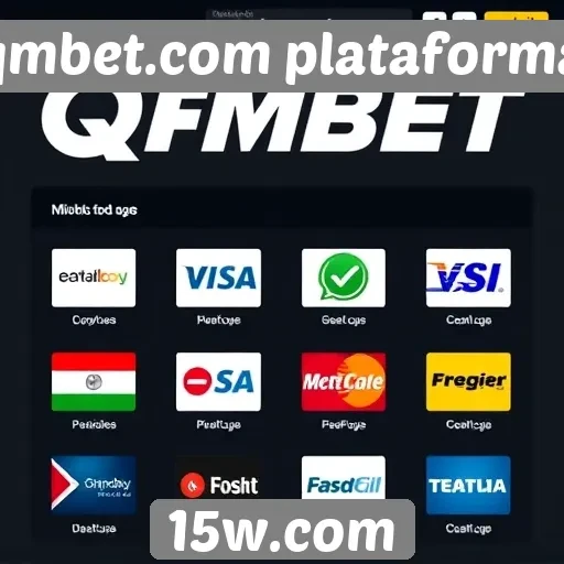 Métodos de pagamento disponíveis na qmbet.com